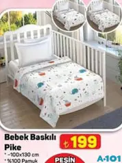 BEBEK BASKILI PİKE 100X130 CM